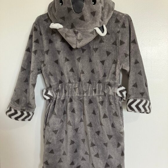 Pekkle Boys Hooded Fleece Bath Robe Size 4/5 - Picture 5 of 7